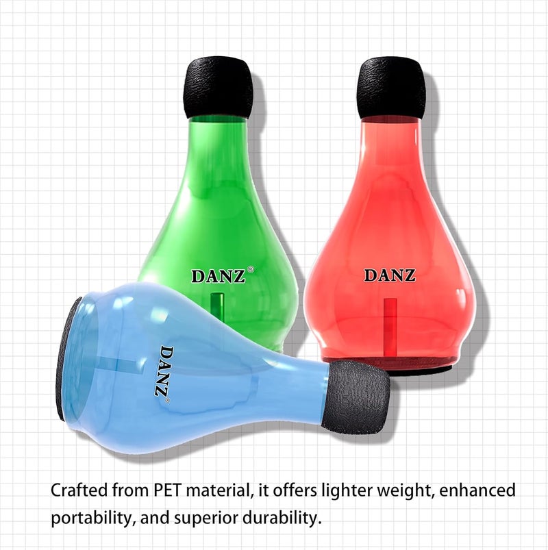 Danz Trumpet Practice Mute - Lightweight Trumpet Accessory - 80% Volume Reduction - Red - Fits All Trumpets - Image 5
